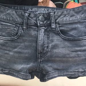 AE super stretch black shorts